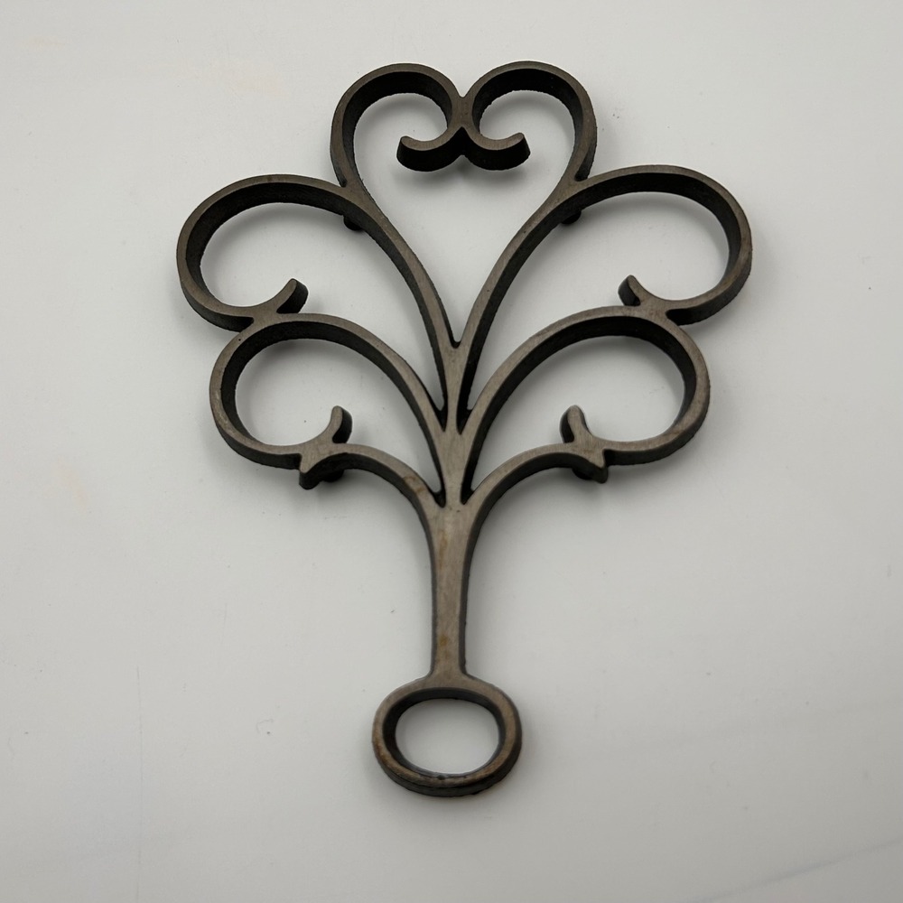 Vintage Dansk Cast Iron Scroll Trivet Jens Quistgaard Mid Century Modern Danish